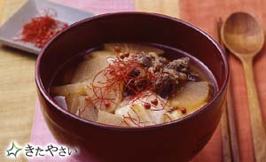 牛肉と大根の韓国風スープ