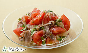 トマトと牛肉のタイ風サラダ