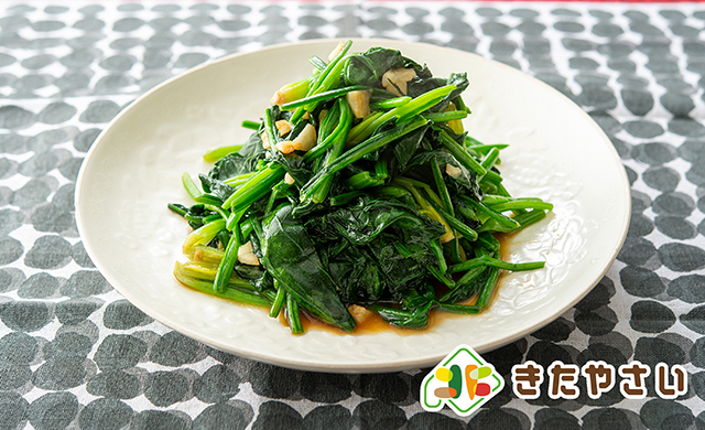 ほうれんそうのオイスター炒め
