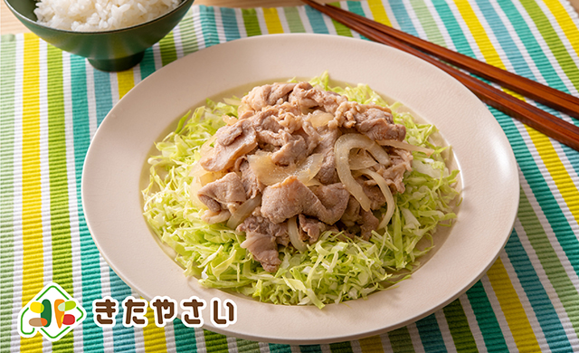 豚肉のレンジしょうが焼き